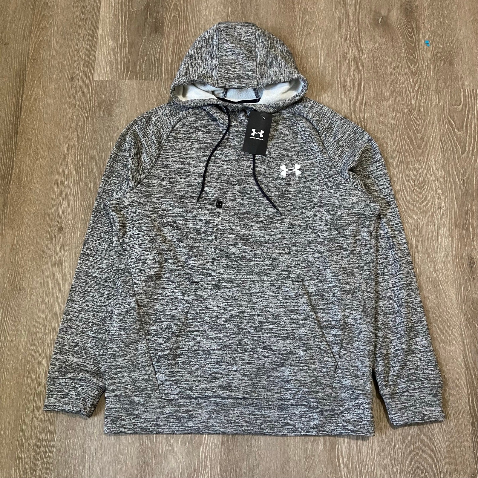 Under Armour Mens Black Fleece Twist Hoodie