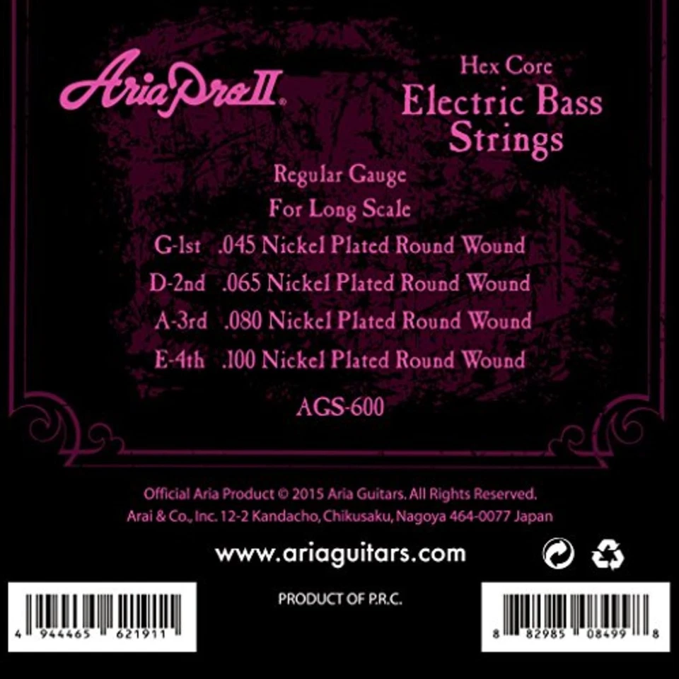 AriaPro II Aria Pro Two-Base String Long Scale AGS-600 for Long Scale F/S wTrack - Image 2 of 3