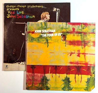 John Sebastian *LOT OF 2* LP Real Live / The Four of Us Vinyl LP *EXC* reprise
