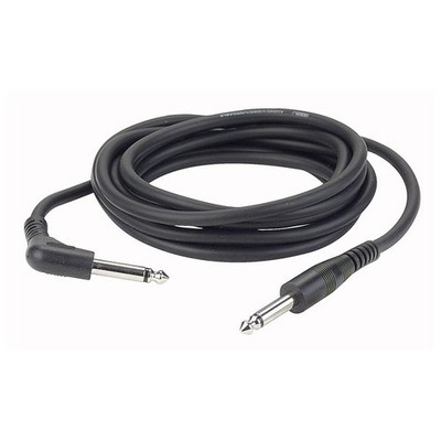 DAP Audio FL10 - Klinkenkabel 6,3mm Klinke mono 90° male / Klinke mono male 3m