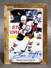 2024-25 Upper Deck Engrained Icons Beehive Signatures #BH-BH Brian Holzinger