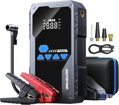    AUTOONE 6000A Jump Starter with 150PSI Air Compressor (12V)