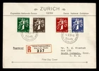 DR WHO 1939 SWITZERLAND FDC NATIONAL EXPO COMBO REGISTERED M77146