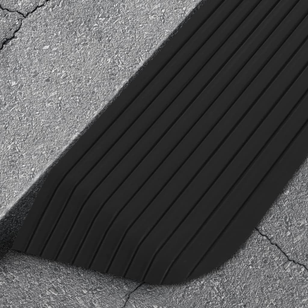 CNCYEAH Rampe Accès Véhicule 2 Pièces - Polypropylène 2.5t - 90x33x22cm - Pour Trottoirs/Garage