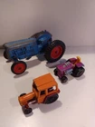 3 x Vintage Die-Cast Tractors| Matchbox, Crescent, Corgi - Moo 1972