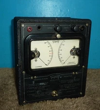 Triplett Model 1295 Modulation Monitor Meter 1930's Very Rare!