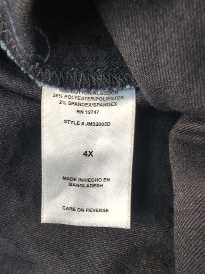 Just My Size Jeans 4x Pull On Elastic Waist Dark Wash - Image 3 of 4