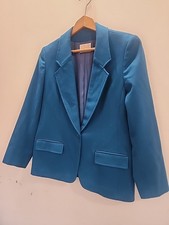 Pendleton Women's USA Vintage Virgin Wool Teal Blazer Sz 12