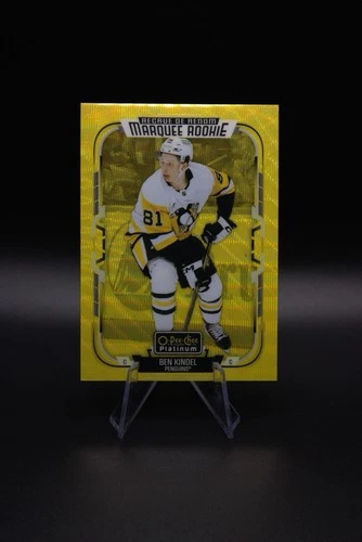 2025-26 O-Pee-Chee Platinum Ben Kindel Neon Yellow Surge Marquee Rookie #281