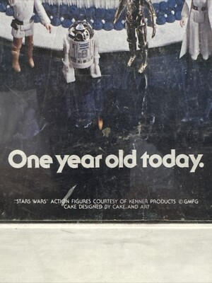 Star Wars 1978 original One Year Anniversary BIRTHDAY one