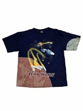 Vintage 1990s Star Wars Tie Dye T-Shirt - Episode 1 Naboo Starfighter Size XL