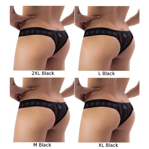 Slip Bikini Da Uomo Stretch Trasparenti Intimo Corda G Senza Schiena - Foto 14 di 44