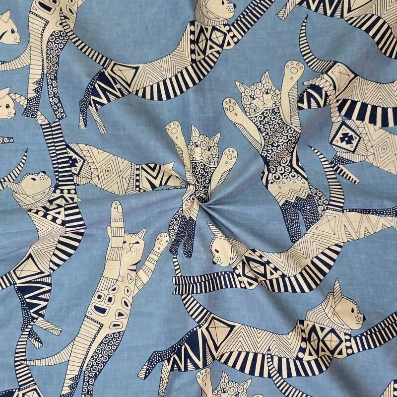 25 Yard Indian Cotton Handmade Print Fabric Sanganeri Hand Block Printed Fabric - Image 2 of 3