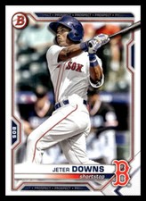 2021 Bowman Draft  Jeter Downs #BD-177 Boston Red Sox Baseball Card