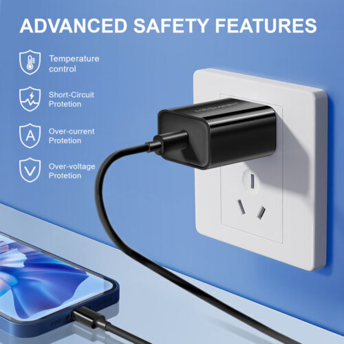 For Samsung Galaxy S24 S23 S22 Ultra Fast PD Wall Charger Plug Phone USB C Cable - Picture 10 of 38