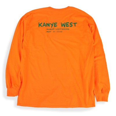 ミュージシャン WYOMING KKW LONG SLEEVE T-SHIRT Kanye West Ye Wyoming Long Sleeve T Shirt Listening Party