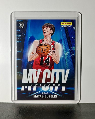 Tarjeta de baloncesto Matas Buzelis novato 2024-25 Panini MyCity NBA #27 Bulls 1/268 - Imagen 1 de 2