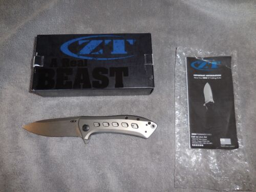 Zero Tolerance ZT 0801TI ZT Flipper S35VN Titanium Knife