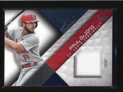 PAUL DeJONG 2018 TOPPS SERIES 2 GAME USED WORN JERSEY AH2776