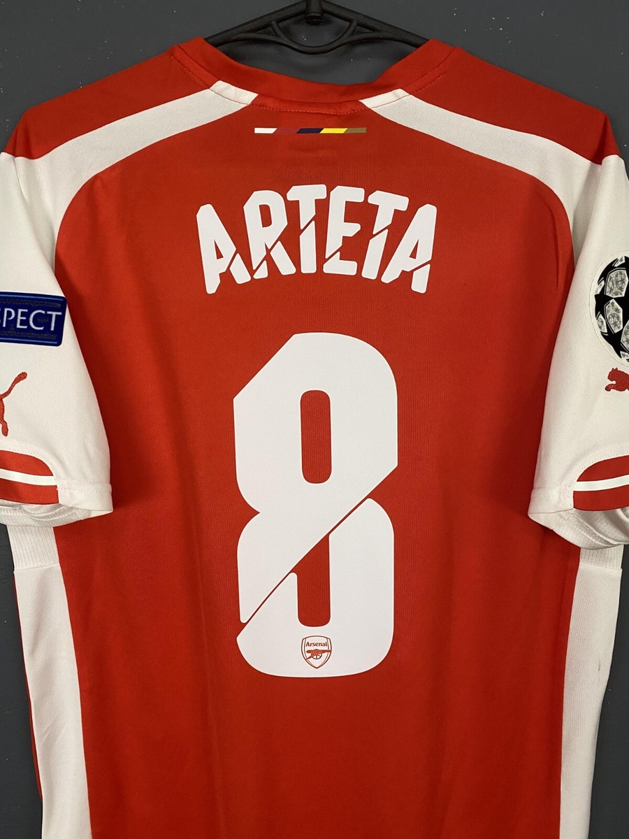 アーセナル ユニフォーム Arsenal ハイバリー　ま8 MEN'S FC ARSENAL 2014/2015 MIKEL ARTETA #8 SOCCER FOOTBALL SHIRT