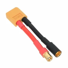 HXT 6.5mm Male Plug to XT60 Male Plug cable 12AWG 5CM wire For RC Airsoft
