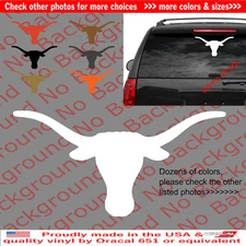 Texas Lone Star Longhorns Vinyl Decal Die Cut Animal Sticker for Window AM037