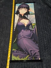 Naruto -Hinata Hyuga-Waifu Scroll Poster -30" x 10"