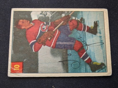 Tom Johnson #10 1954 Parkhurst card