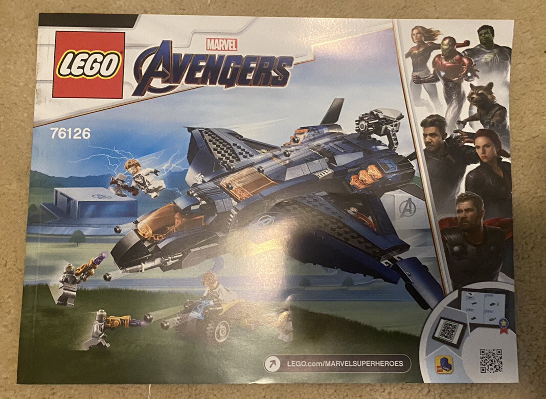 イクオス LEGO 76126 Marvel Avengers Ultimate Quinjet 100% Complete + Box