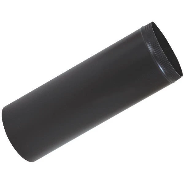 2)-Black Stove Single Wall Snap Together Pipe 4u0026#034; x 24u0026#034; 28 ga 2  pipes u0026amp; 1 Elbow 63467826736 | eBay