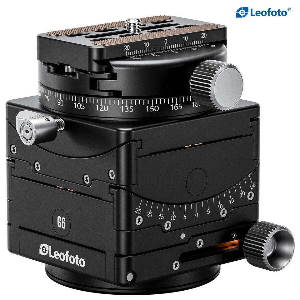 Leofoto G6 Geared Head with QP-70N QR Plate Precision-Geared Control - Image 2 of 4