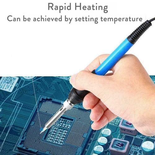 Pistola de soldadura de soldador temperatura ajustable 60W lápiz de calefacción + interruptor LE - Imagen 4 de 19