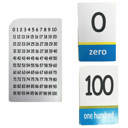 Flash Card NUMBER 0-100 Alphabet Kids Flashcard ABC Cards Read Count Educational - Picture 8 of 8