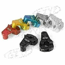 2x 7/8" CNC HandleBar Mount Clamp Riser for Honda Yamaha Suzuki Kawasaki BMW cl