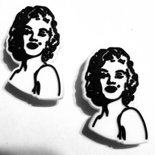 Bombshell 2pc Shoe Charm Set NEW Croc Compatible For Shoes, Bracelets, Craf