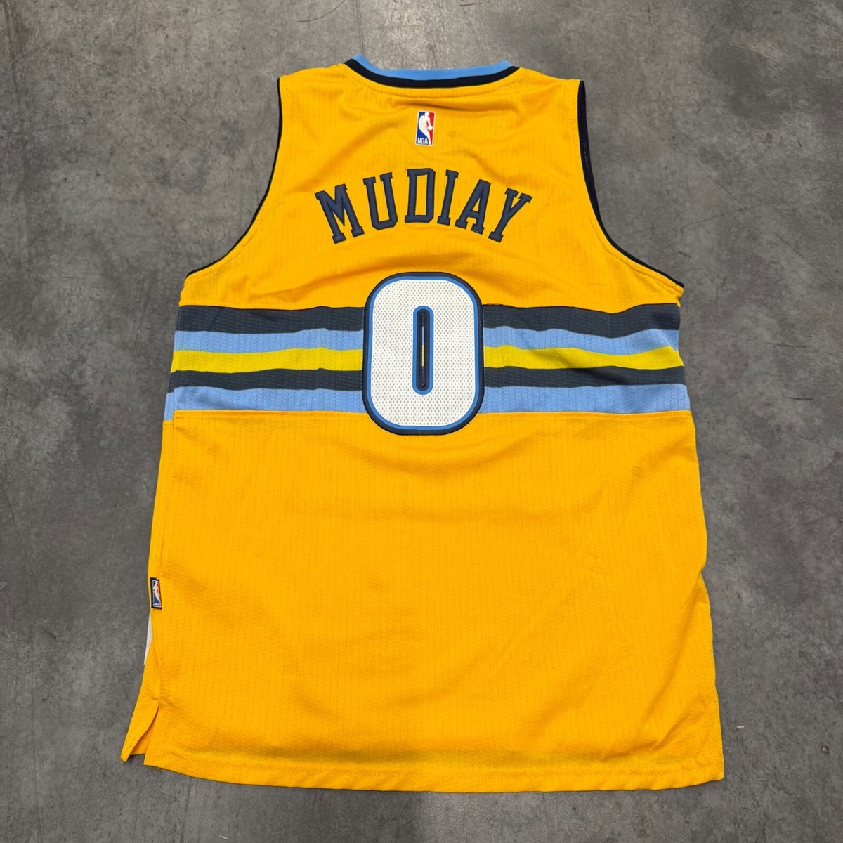 Size XL - Adidas Denver Nuggets Mudiay #0 2012 NBA Jersey Yellow