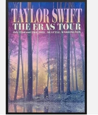 Taylor Swift The Eras Tour Seattle Washington July 22nd and 23rd 2023 Poster
