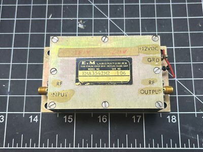 Vintage E&m Laboratories Rf Amplifier? Filter? Bandpass? Bueller?