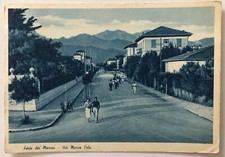 Postcard Forte dei Marmi via Marco Polo animated Lucca Tuscany landscape T12