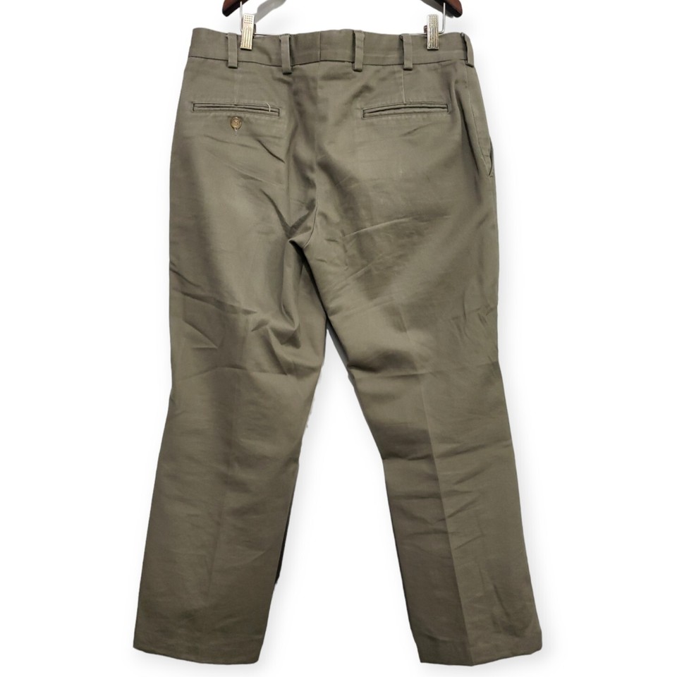 Bills Khakis Trim Fit Size 34 Made in USA Dark Tan Pants 100 Cotton eBay