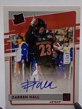 2021 Chronicles Draft Picks Donruss Rated Red /149 Darren Hall Rookie Auto RC