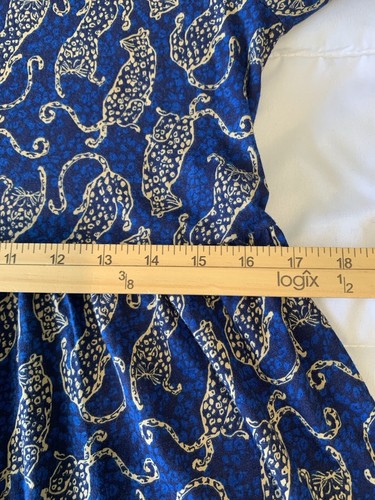 Lilly Pulitzer Mini Geanna Dress Girls XL Easy To Spot Blue Tan Cheetah NwT - Picture 7 of 11