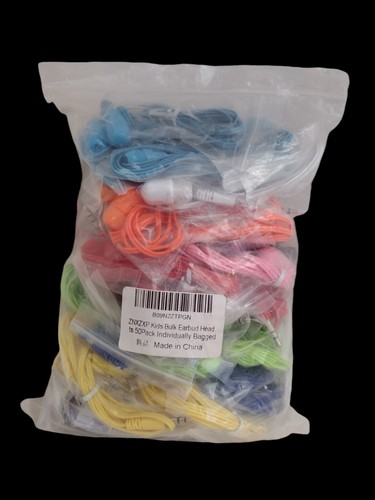 50 PACK BULK Classroom Wholesale Earbuds for Kids Toddler Adult 10 MIXED COLOR - Picture 19 of 24