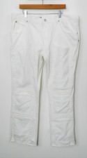 ICONIC RARE JEANS Mens JEAN PAUL GAULTIER JPG XL Extra Large White Denim Cotton 