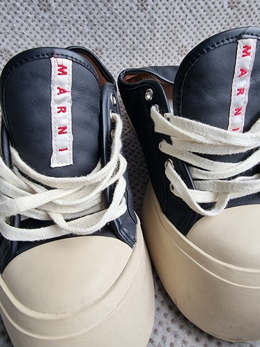 Marni Black Lace-up Pablo Mary Jane Trainers 37 - Picture 18 of 22