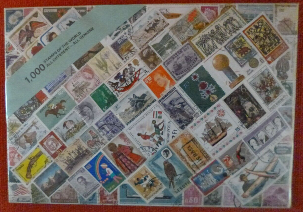 WORLD Collection DISPLAY Packet of 1000 Different Stamps Mainly Used Condition