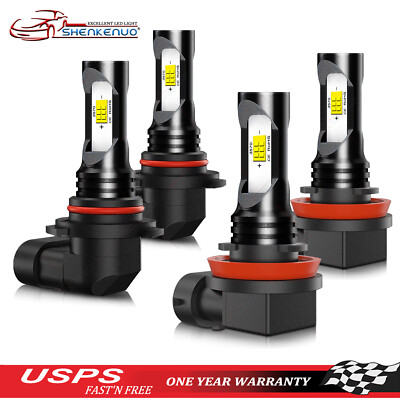 9005/H11 LED Combo Headligh Bulbs Kit for 2006-2021 Toyota 4Runner High Low Beam