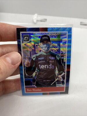 2021 Panini Donruss Optic Racing Carolina Blue Wave '88 Retro Ben Rhodes #90