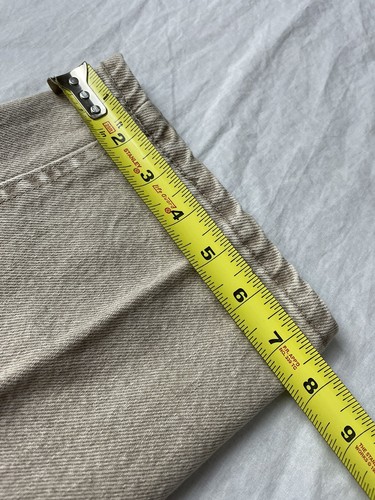 Vintage Lee Jeans Mens Size 34 x 30 Made in USA sand beidge union made - Picture 8 of 10