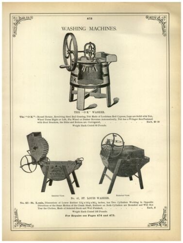 1902 PAPER AD 6 PG Anthony Wayne American OK Wood Wooden Washing Machine Parts - Picture 3 of 6